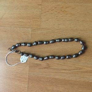 18 inch Black Baroque Pearl Necklace New